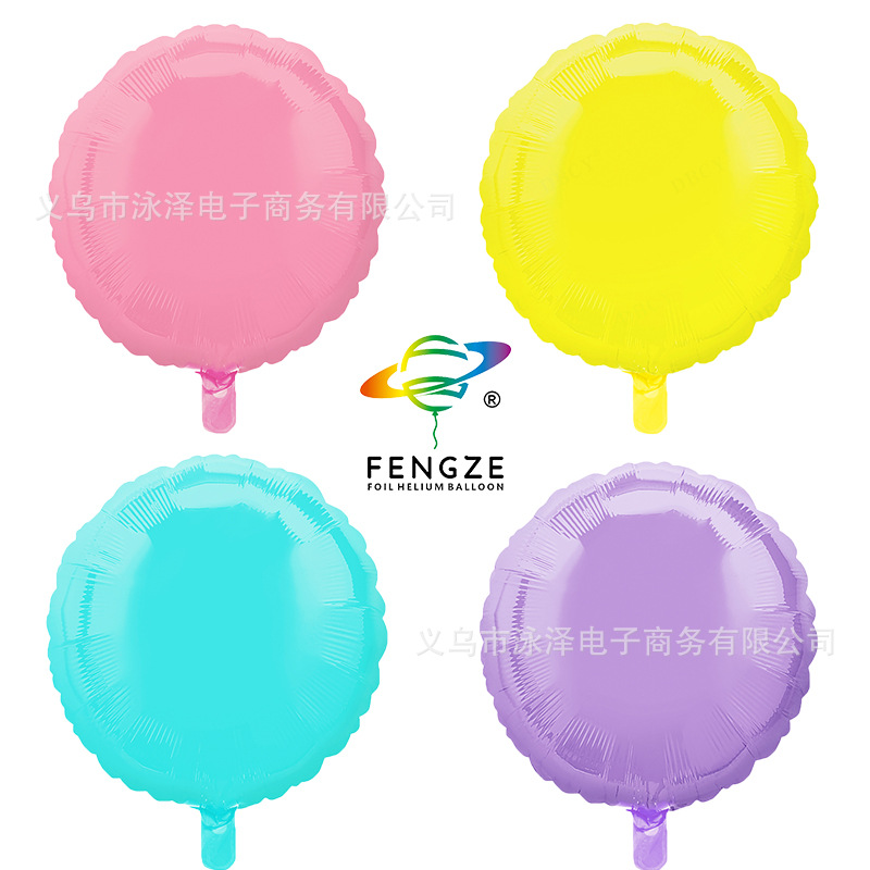 Aluminum film macaron round balloons for birthday party, wedding banquet and proposal decoration Specification image