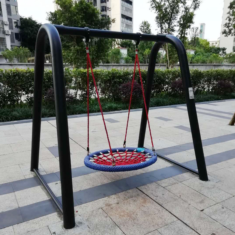 Outdoor popular circular swing, homestay, shopping mall, bird's nest, children's hanging basket, circular woven bird's nest custom hanging details Picture