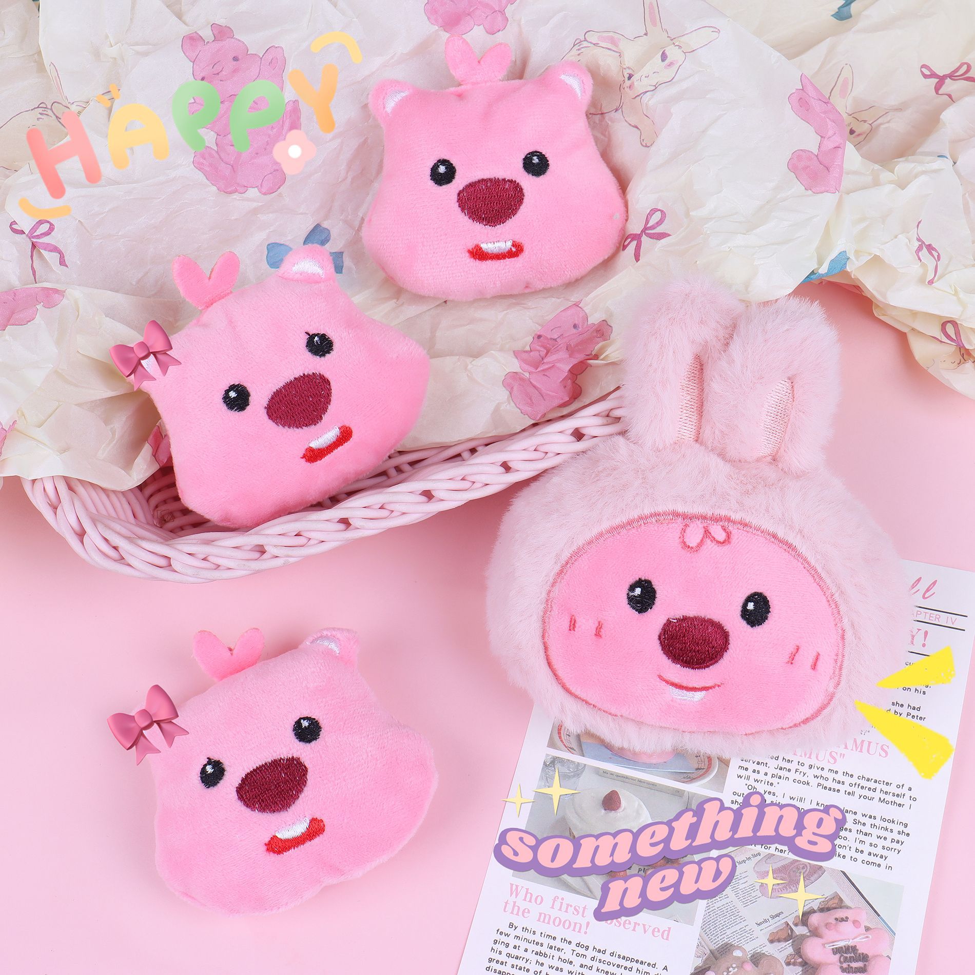 Plush Cartoon Loopy Small Beaver Brooch Cute Ruby Doll Key Chain Pendant Bag Accessories details Picture