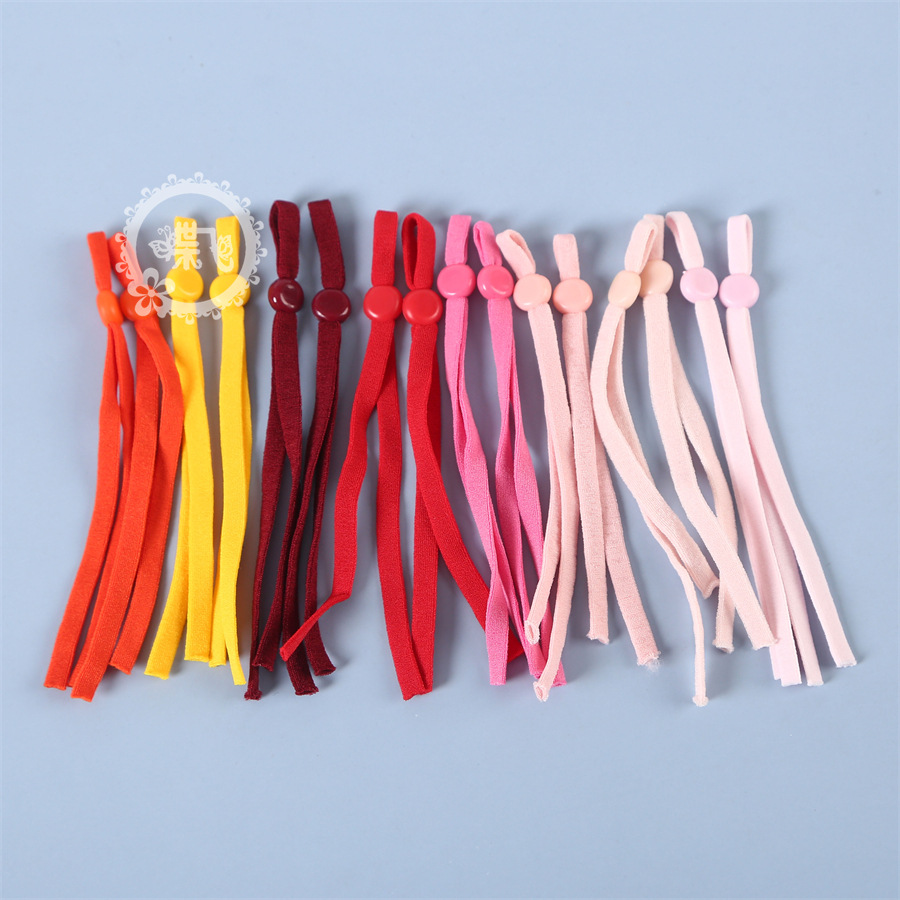 En stock 39 colores máscara cuerda accesorios cinta elástica corazón de aceite cuerda de estiramiento hueco correa ajustable máscara colgante oreja correa details Picture