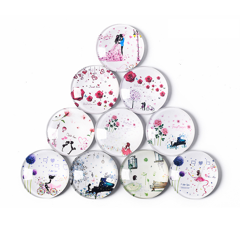 diy refrigerator stickers from the manufacturer, processed by pressing and rolling into a round shape, high-transparency glass refrigerator stickers Application Scenario