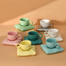 创意马卡龙枕头包咖啡杯下午茶杯 男女同款家用个性早餐牛奶杯
