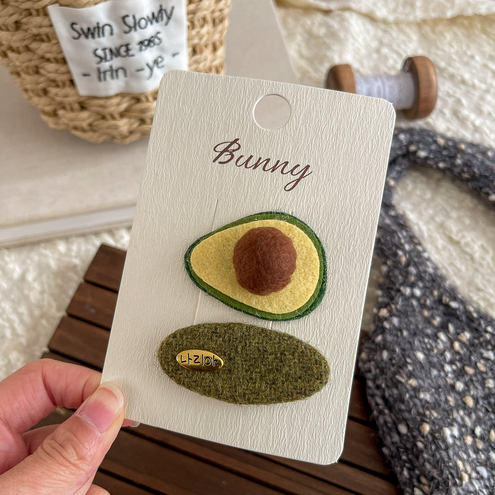 2025可露丽几何爱心发夹秋冬高级感时尚格纹发饰发卡后脑勺碎发夹详情10