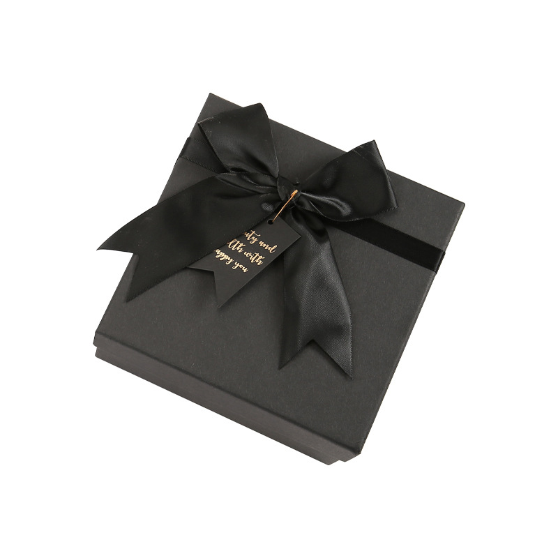 创意黑色蝴蝶结礼盒批发生日圣诞情人节可乐伴手礼盒天地盖包装盒详情图5