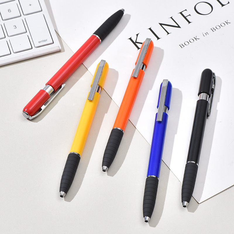 Printing Logo Creative Maggi Pen Metal Press Pen Ballpoint Pen Aluminum Rod Pen Stationery Supply Manufacturers Wholesale details Picture