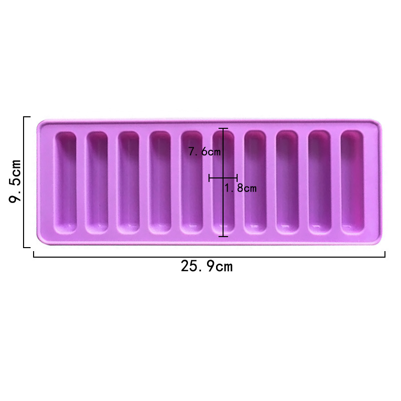 Minghao Finger Cookie Mold 10 Even Cookie Silicone Mold Molar Stick Cake Mold Chocolate Mold Production Lifting Application Scenario