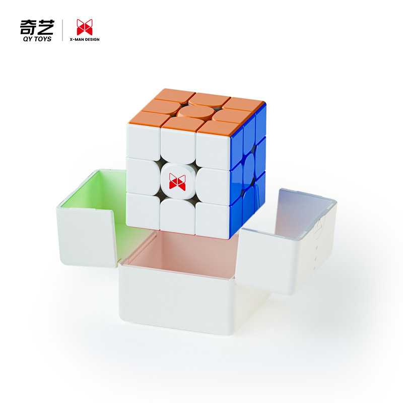 奇艺魔方风四代新升级旗舰款先锋uv款三阶磁力竞速比赛高端品批发