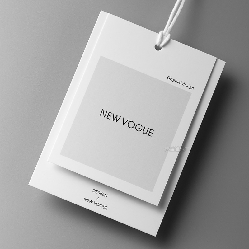 服装吊牌标签设计现货男女装通用高档吊牌卡制作衣服店吊牌定 做