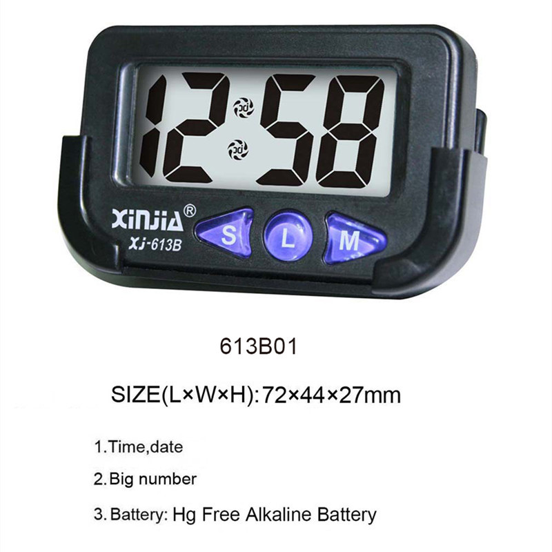 Xinjia XJ613B electronic clock small portable timer with support and 4-digit display LCD electronic desktop clock Application Scenario