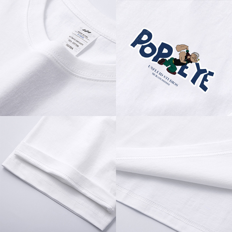 Heavyweight 230g short-sleeved men's T-shirt, pure cotton American minimalist trendy brand, high-end men's clothing, summer men's half-sleeved Application Scenario