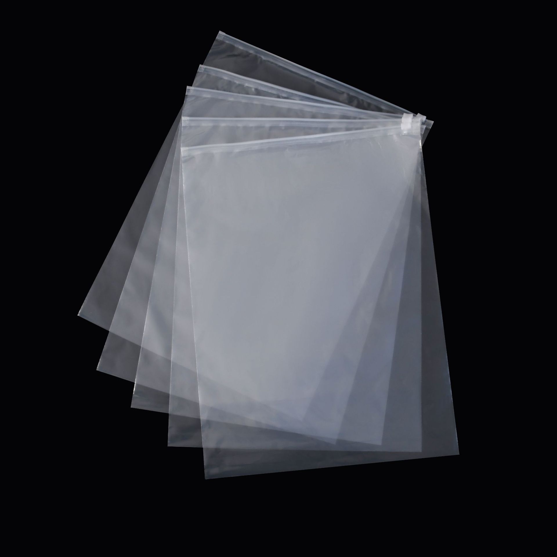 Clothing Zipper Bag Pe Transparent Zipper Bag Outerwear Clothes Packing Bag Plastic Frosted Sealed Bag Wholesale details Picture