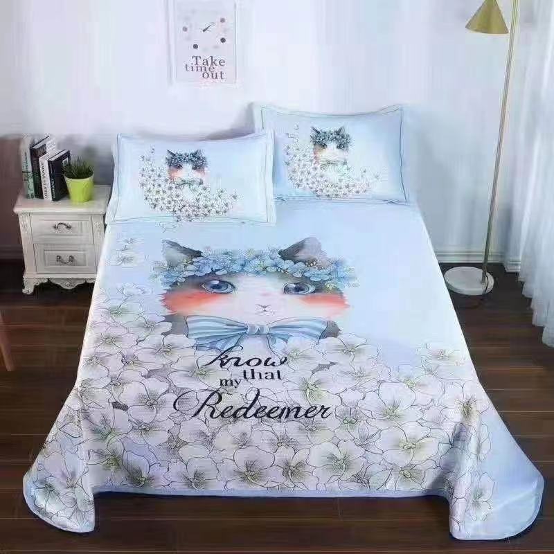 床单/床盖/床单加厚/床上四件套/床上用品白底实物图