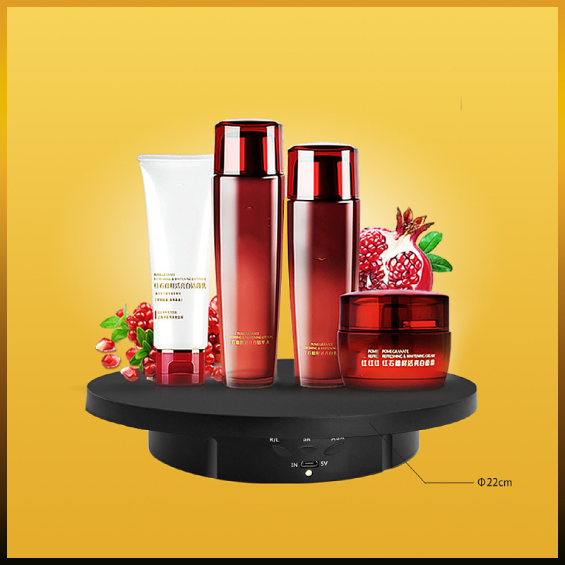 Manufacturers Directly Powered Rotating Table Jewelry Rotating Display Table Live Rotating Table Cosmetics Stand Combination Base Remote Control Specification drawing