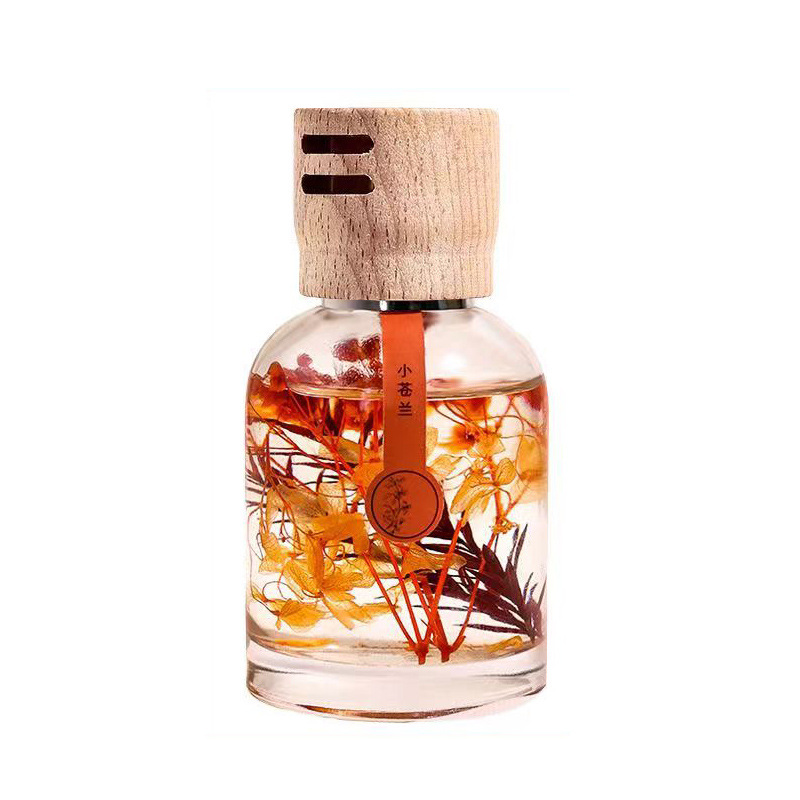 Eternal Floating Flower Car Fragrance, Osmanthus Car Perfume, Wooden Cap, Men's And Women's Car High-End Fragrance, Deodorizing Item Picture