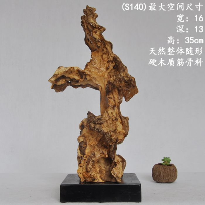 Natural Dead Wood With Marble Base Root Carving Home Club Soft Decorative Arts And Crafts Table Table Decoration Item Picture