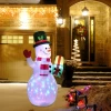 Factory direct supply of 1.5-meter inflatable Christmas snowman, glowing gift package, snowman air model, venue decoration, Christmas decoration details Picture