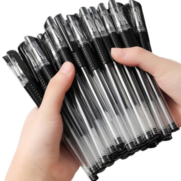Wholesale European standard pens, black bullet tip, needle tip, 0.5mm carbon pen, water-based pen, gel pen, signature pen