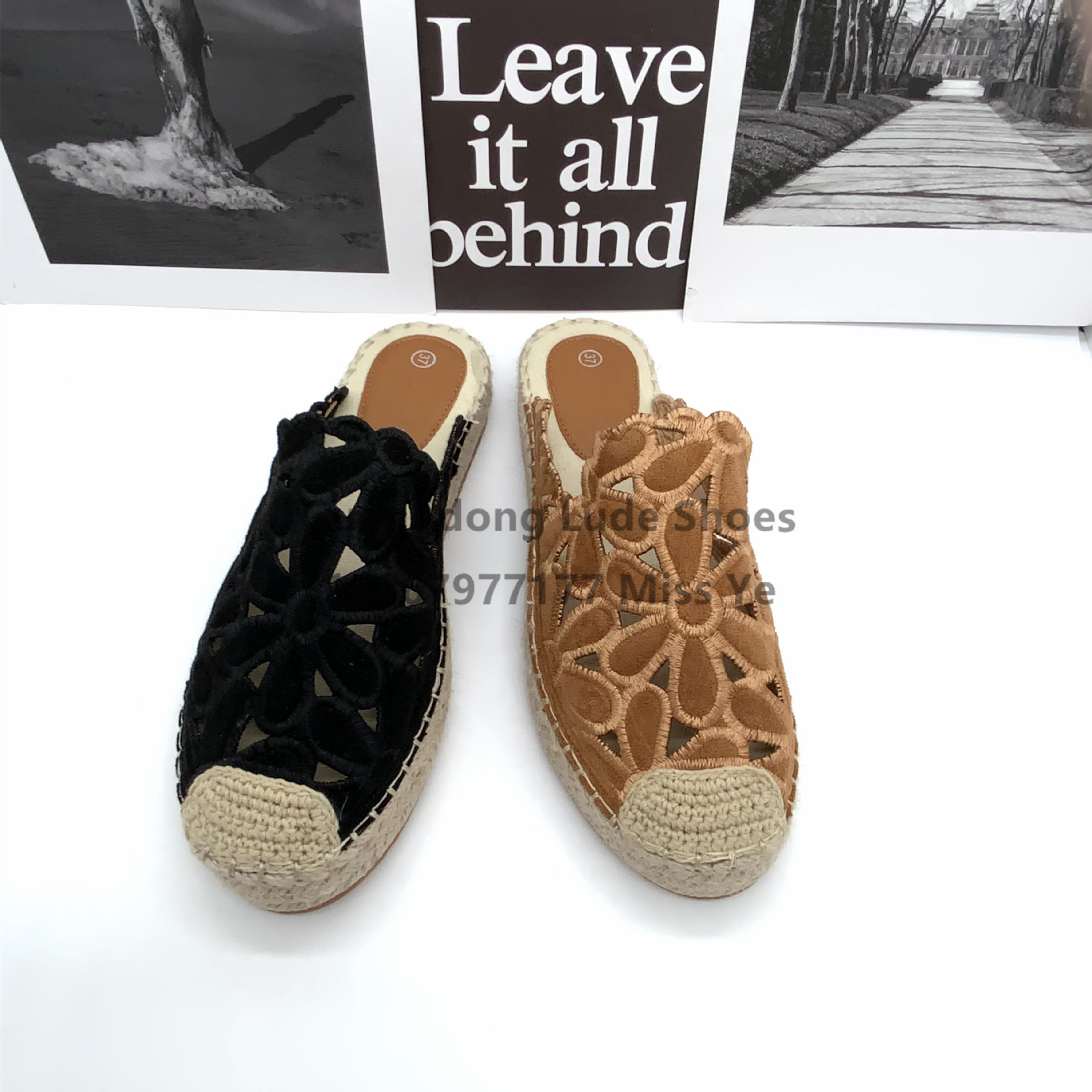 Summer Slippers Women 2022 New Hollow Flower Embroidery Platform Slippers Guangzhou Women's Shoes Craft Shoes Straw Slippers Application Scenario