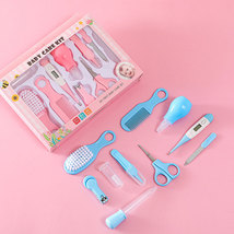外贸婴儿护理套装宝宝指甲钳体温计牙刷护理工具梳子刷子10件套