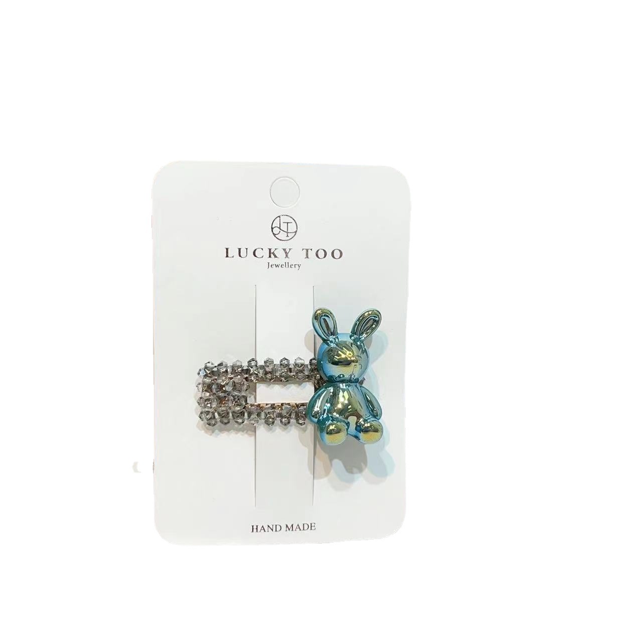 Bobby Pin Lt10360 Korean Heavy Industry Crystal Rabbit Diamond Hair Pin Application Scenario