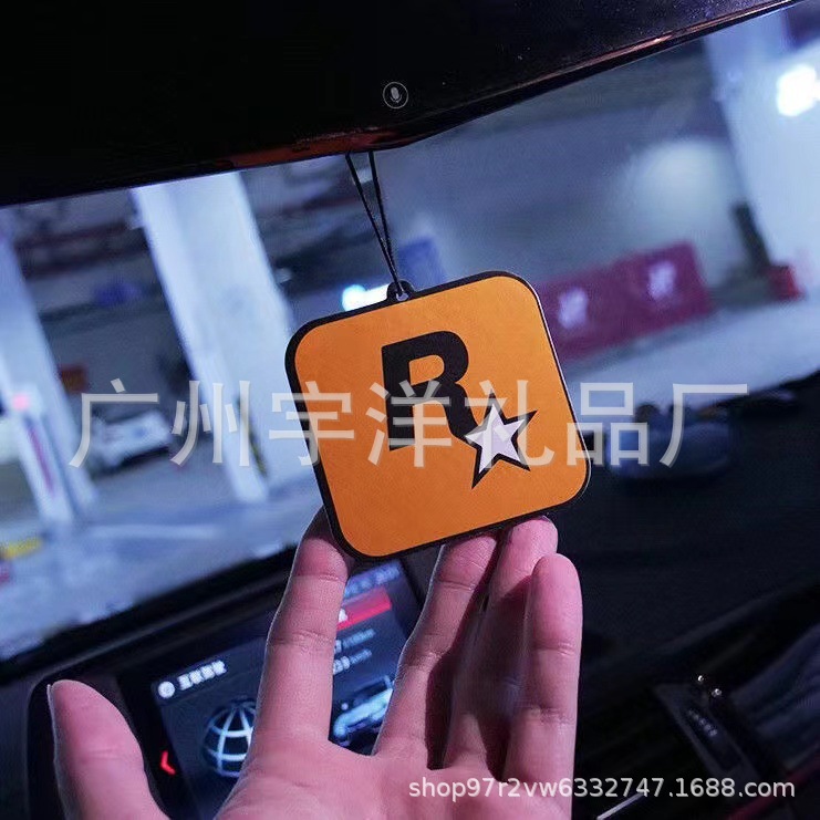 GTA潮流R/车载香片/空气持久汽车白底实物图