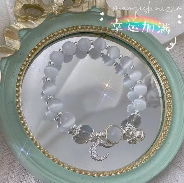Half-bracelet butterfly beaded bracelet for girls, exquisite design, high appearance level, sweet student jewelry, best friend bracelet details Picture
