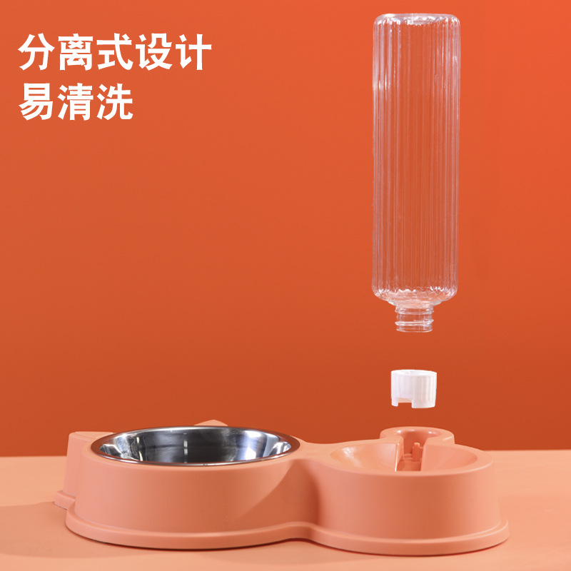 Cuencos para perros cuencos para perros cuencos para gatos cuencos dobles cuencos automáticos de agua cuencos para perros cuencos de agua para gatos cuencos de arroz anti-capotaje suministros para mascotas Specification image