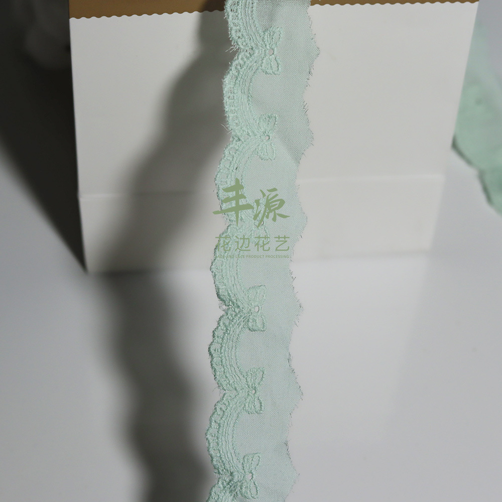 Mint Green Embroidery Lace Butterfly Lace Lace Mint Mambo Bow Lace Lace Hair Accessories Lace Scrumps details Picture