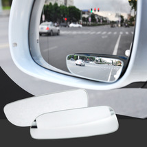 CHONGTENG汽车小圆镜倒车镜高清无边可调节盲点镜玻璃扇方形广角辅助后视镜