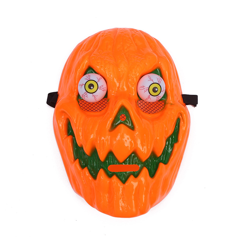 Cross-Border New Halloween Horror Spoof Plastic Pumpkin Head Dance Party Creative Adult Prank Toy details Picture