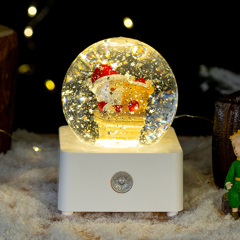 Christmas Decorations Water Balloon Light Crystal Ball Snow Snowflake Light Night Light Wind Light Christmas Gift Glass Ball Application Scenario