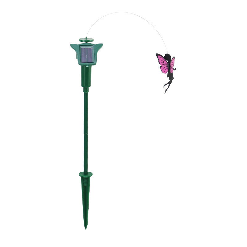 供应现货太阳/太阳能自动旋/花仙子园艺用品白底实物图