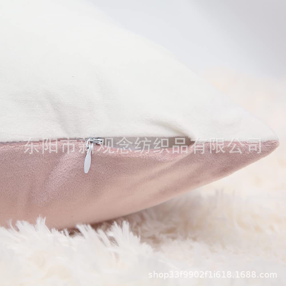 New gold bar spliced pillowcase, silver bar cushion, Dutch fleece pillowcase, velvet pillow, factory direct sales Item Picture