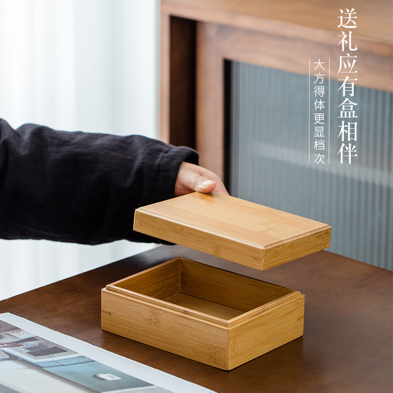 Factory wholesale vintage bamboo and wood tea boxes, wooden packaging boxes, health products, precious medicinal materials, bird's nest and Cordyceps gift boxes Application Scenario