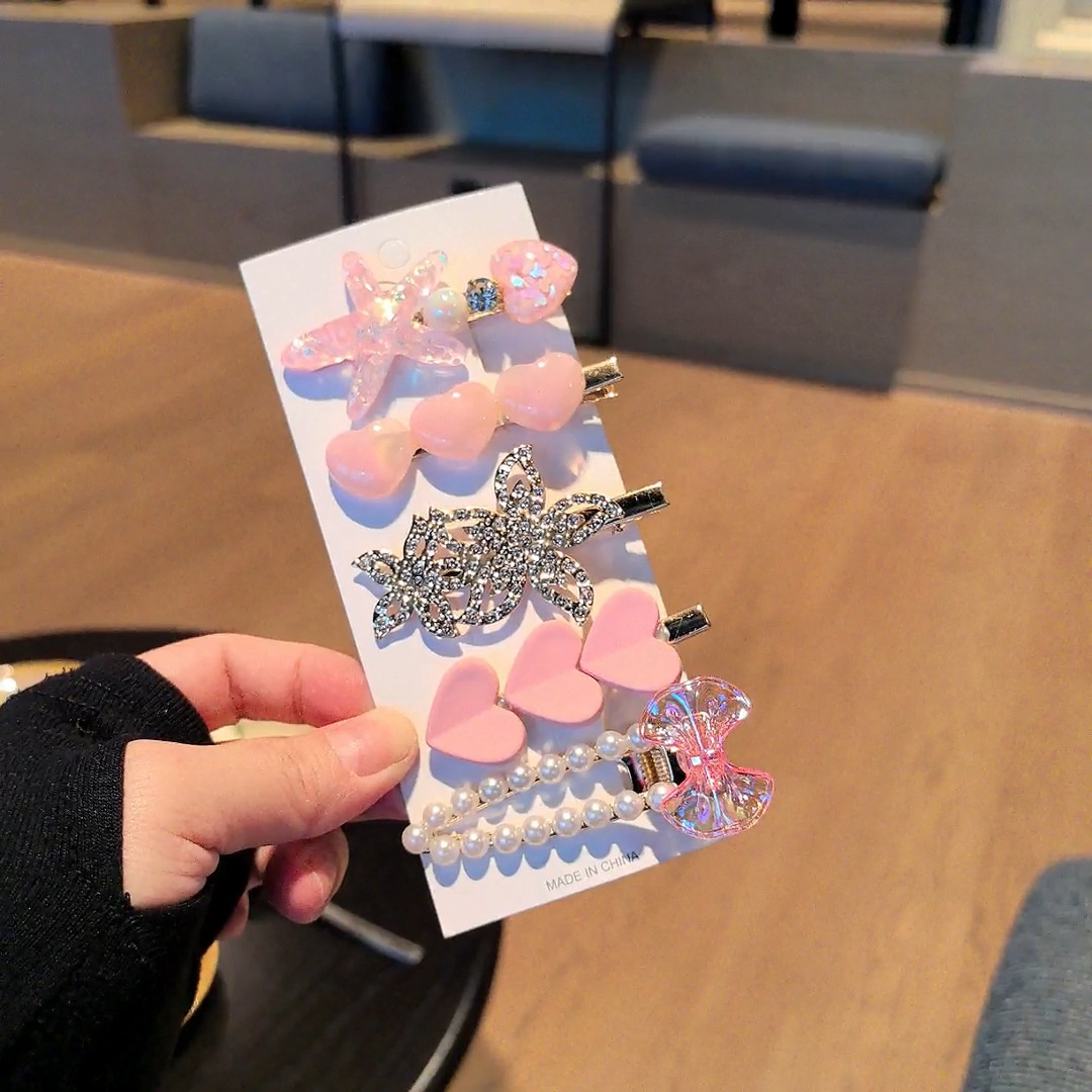 2023新款y2k星星发夹女侧边刘海夹甜酷多巴胺一字夹子 小发卡头饰详情4