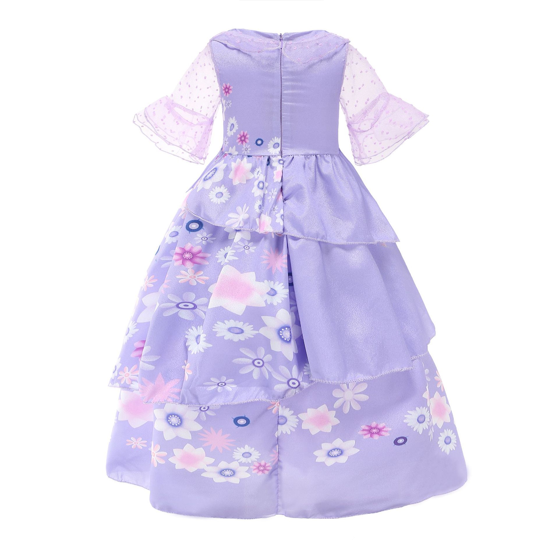 Encanto Mirabe Girls' Princess Dress Isbela cosplay export one-piece consignment Item Picture
