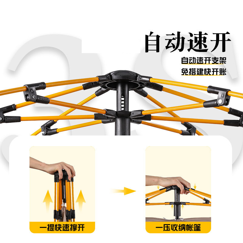 Wholesale factory stock of fully automatic waterproof, sun-proof, quick-opening tents for outdoor camping and mosquito-proof portable tents Application Scenario