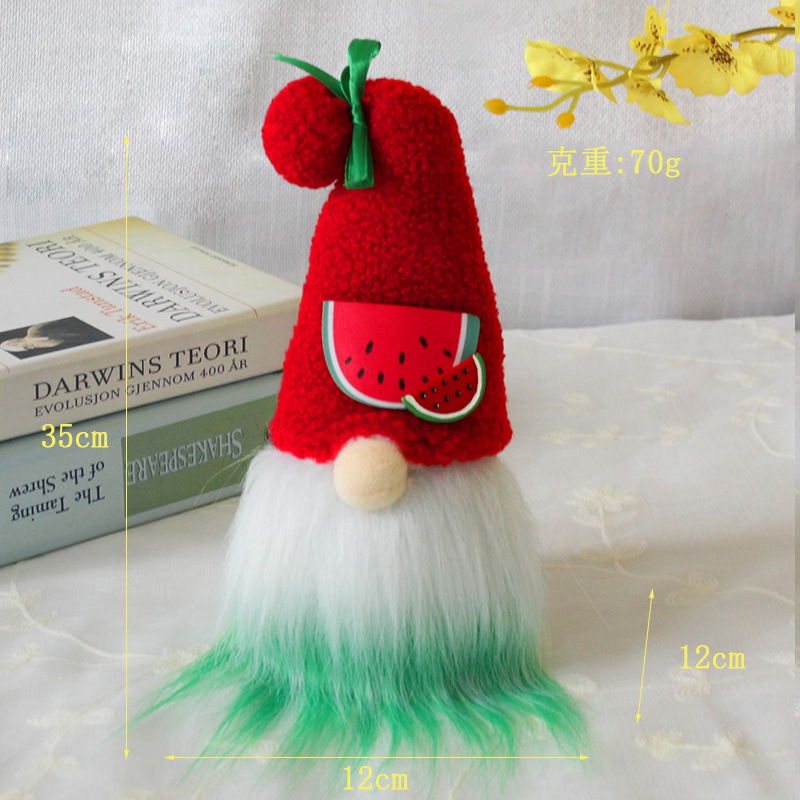 Hong Kong love cute faceless doll decoration cute fruit plush dwarf doll window decoration manufacturers wholesale Application Scenario