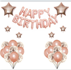 Happy birthday balloon set, party balloons, birthday balloons