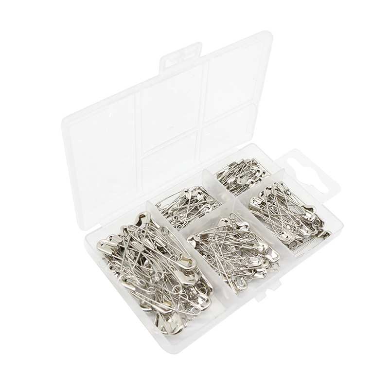 亚马逊新款150枚小尺寸镀镍别针套装服装固定小别扣厂家批发