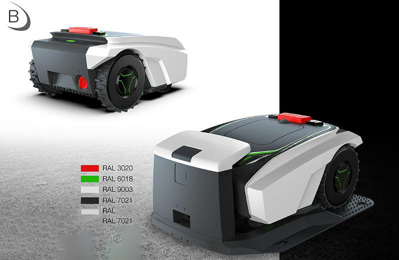 Automatic Intelligent Lawn Mower High Efficiency Pruning Mobile Phone Planning Path Garden Lawn Mower Lawn Robot Application Scenario