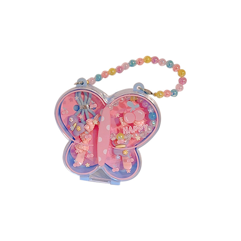 Children's jewelry gift box, cartoon girls, high-end beaded bracelet set, kindergarten prizes, baby jewelry set Item Picture