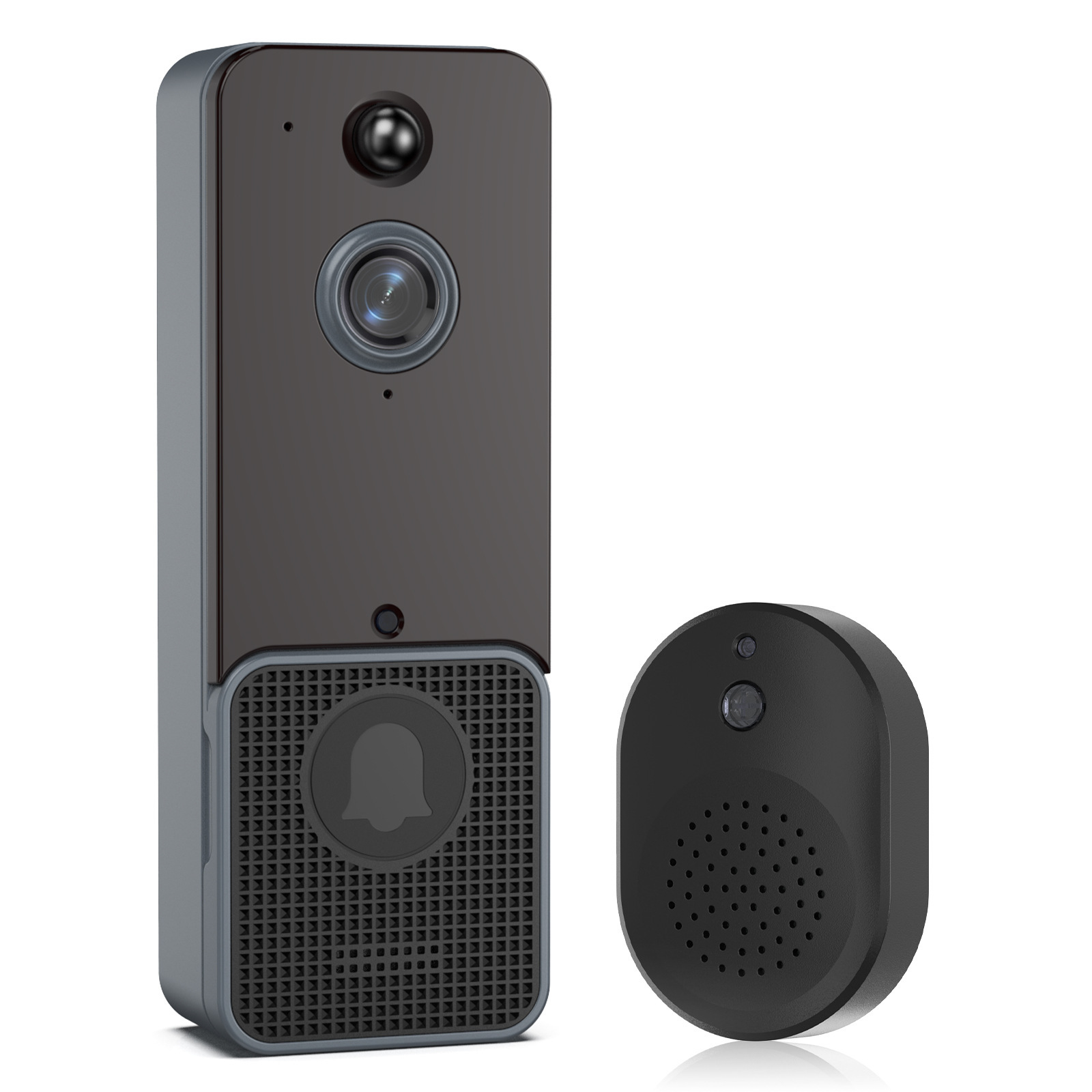WiFi wireless doorbell remote video intercom Ding Dong machine with motion detection VideoDoorBell T6 Specification drawing