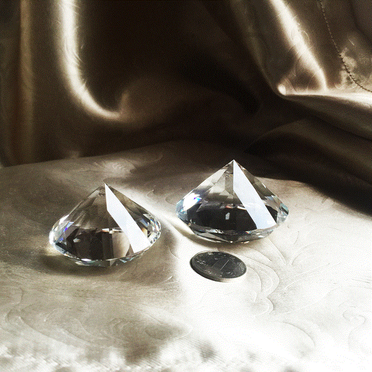  水晶钻石摆件 透明七彩钻玻璃家居装饰品大钻石厂家批发详情图4