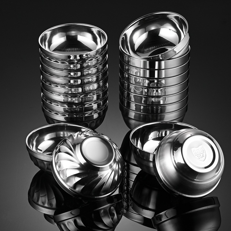 316 Stainless Steel Bowl Food Grade Double Insulated Platinum Bowl Children's Bowl Soup Bowl Canteen Rice Bowl Toddler Bowl Application Scenario