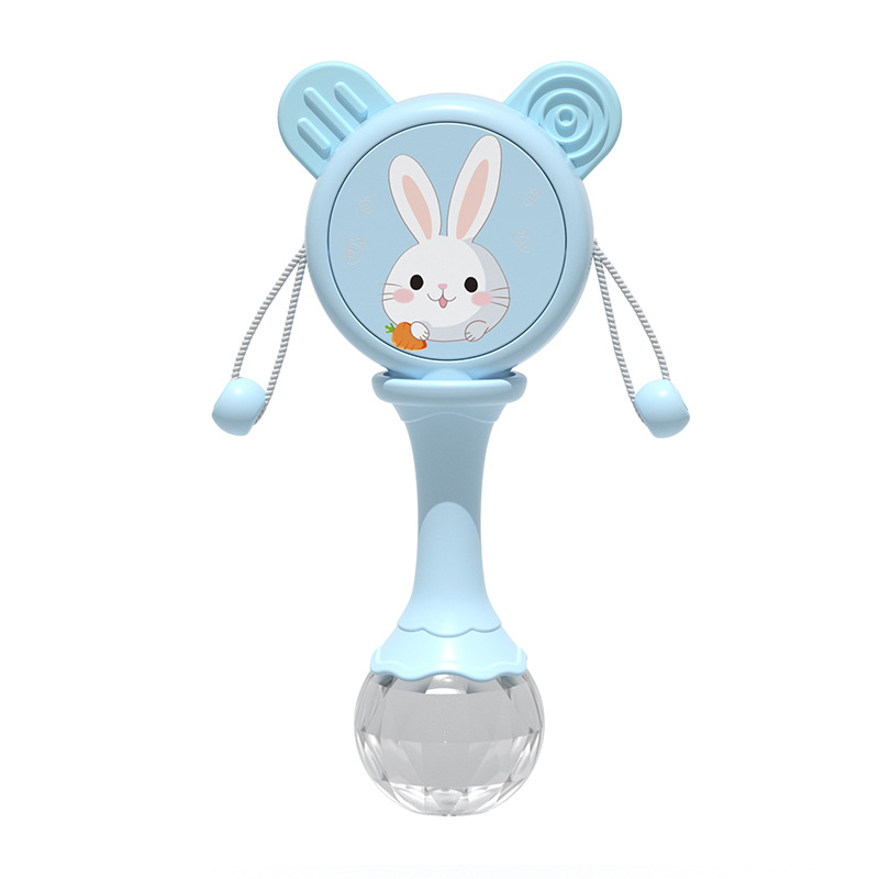 Baby rattle drums can be chewed. Babies aged 0 to 3 months, hand-cranked drum music, rocking drum toys. 0 to 6 months Item Picture