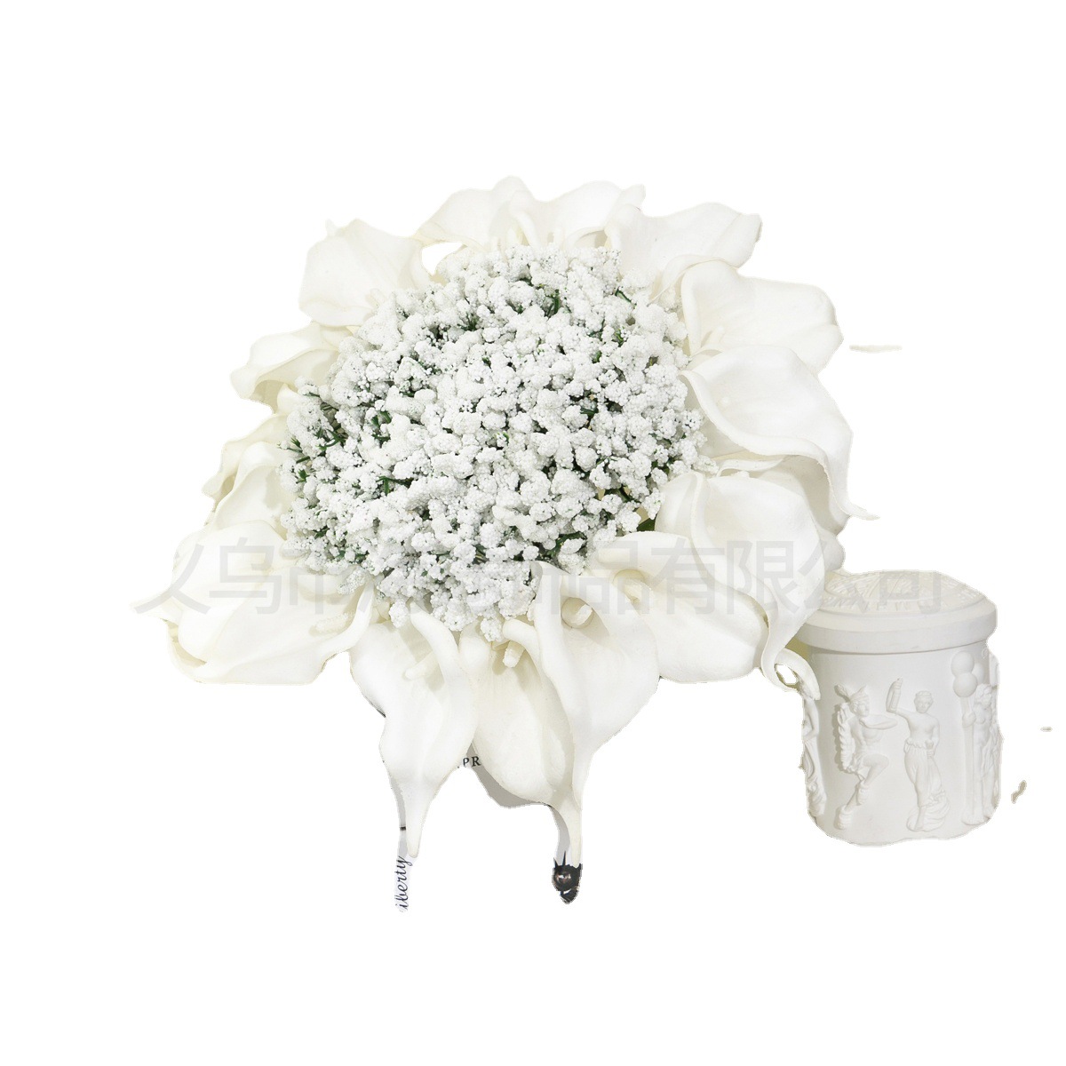 Wholesale of faux baby's breath flower bouquets for brides' wedding decoration Item Picture