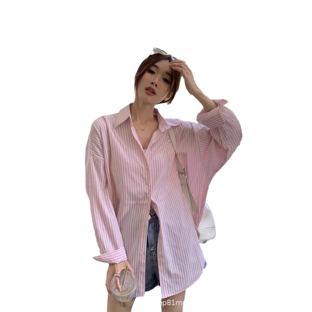衬衫女/衬衫全棉格子女/上衣桑蚕丝/衬衫/衬衫女长袖百搭白底实物图