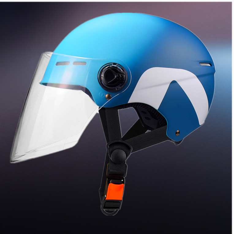 源头厂家生产定制ABS+EPS电动车头盔3C标准男女四季骑行头盔