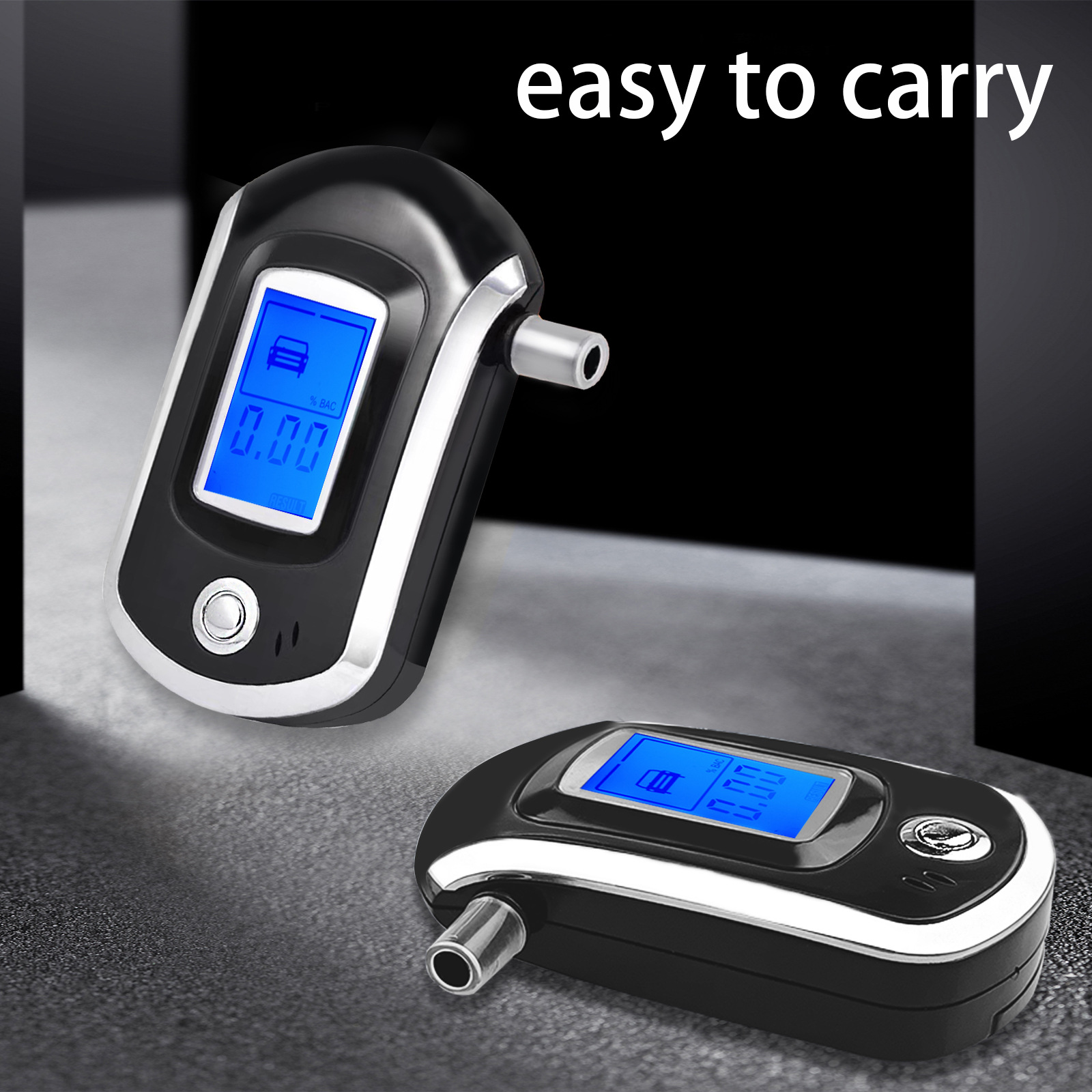 Cross-border English alcohol tester, portable drunk driving tester, mini blowing type AT6000 alcohol tester Specification image